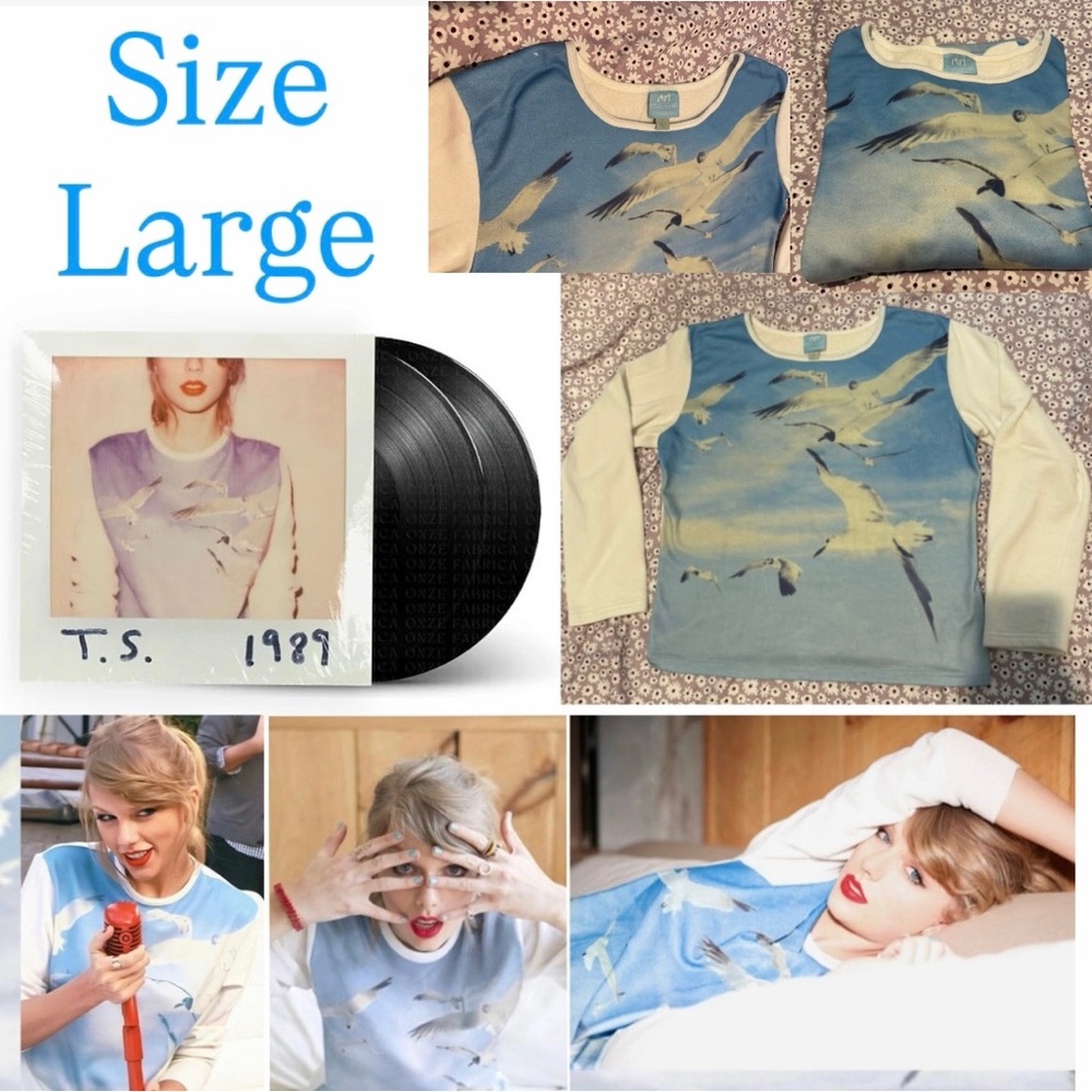 Official OG Taylor Swift 1989 Seagull Crewneck Sweater